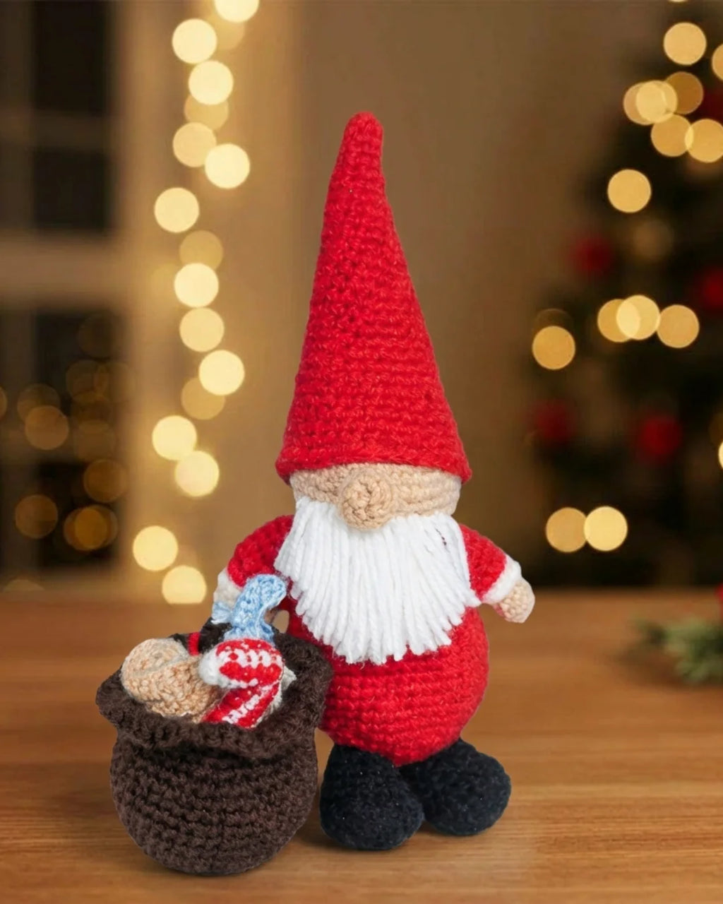 Weihnachtsmann-Gnome – Häkelanleitung