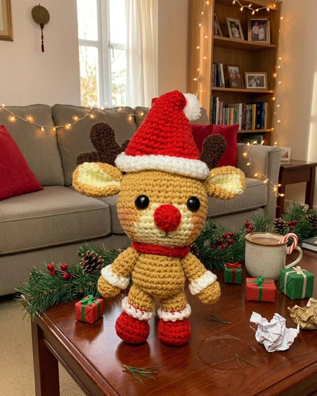Weihnachtsrentier – Häkelanleitung