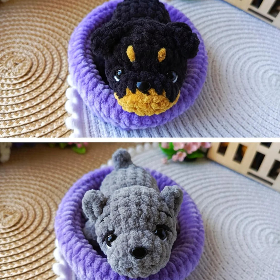 10 Amigurumi Mini-Welpen – Häkelanleitung