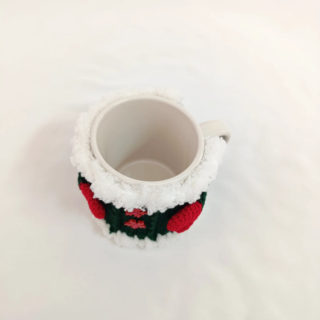 Weihnachts-Tassenüberzug – Häkelanleitung