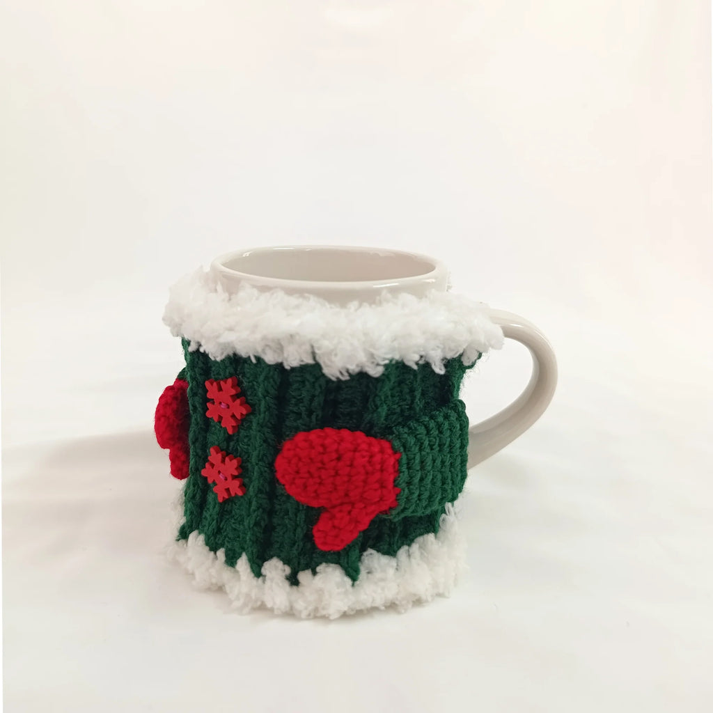 Weihnachts-Tassenüberzug – Häkelanleitung