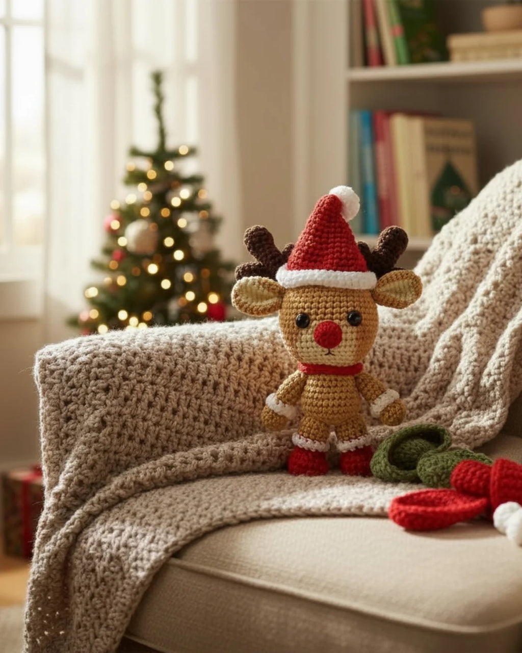 Weihnachtsrentier – Häkelanleitung