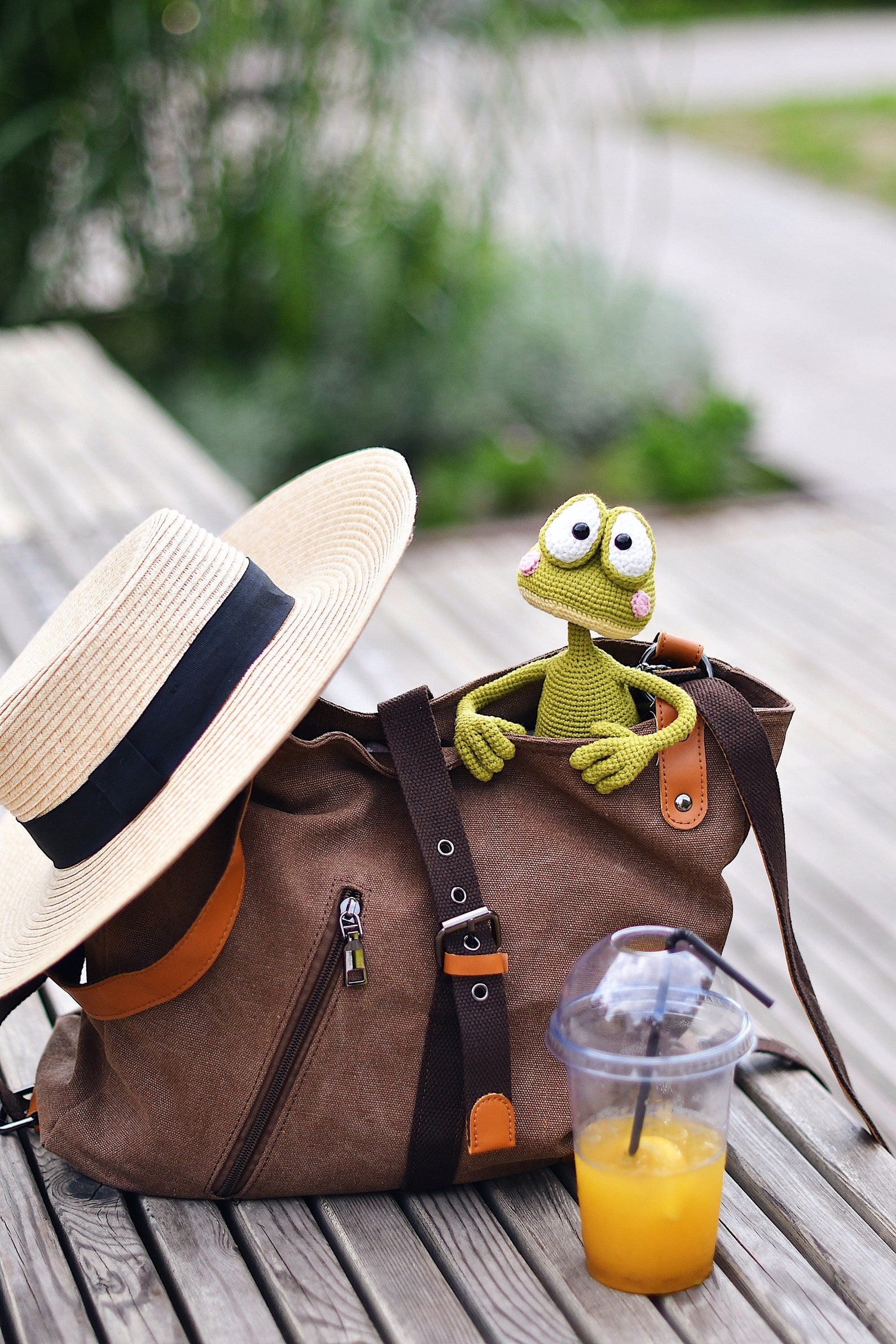 Sommer-Frosch - Häkelanleitung