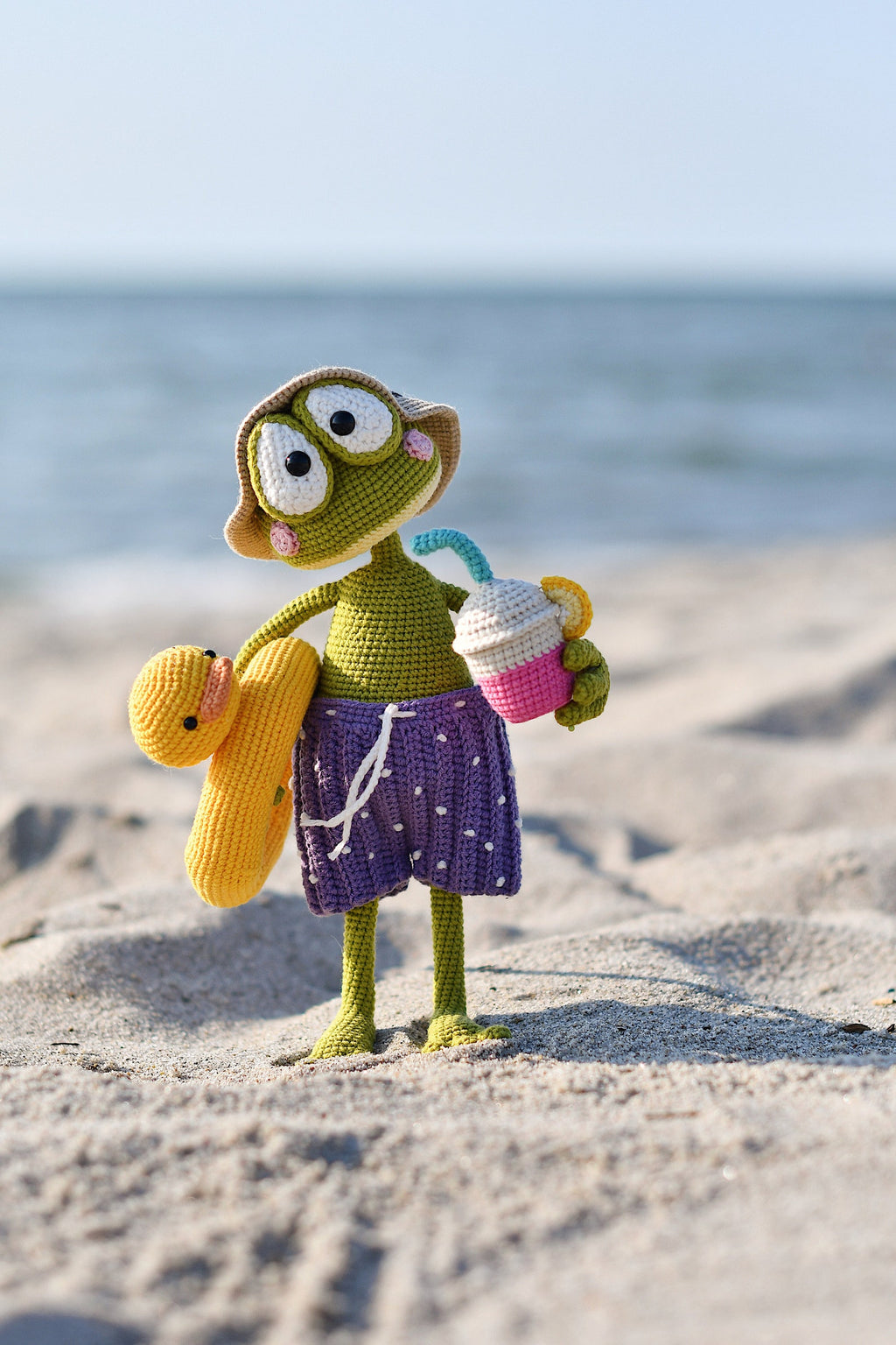 Sommer-Frosch - Häkelanleitung