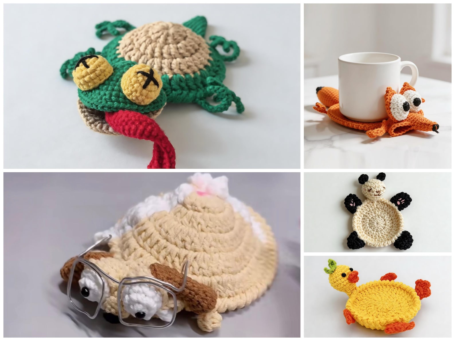 20-in-1 Animal Coaster - Crochet Pattern